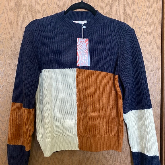 -SOLD- ROMWE Color Block Sweater - Picture 2 of 4